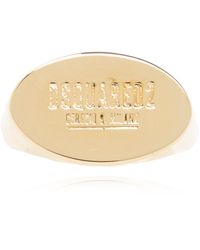 DSquared² - Ring With Logo, - Lyst