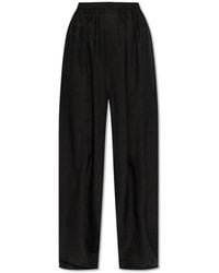 Balenciaga - Loose-Fitting Silk Trousers - Lyst
