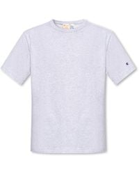 Champion - Cotton T-Shirt With Logo - Lyst