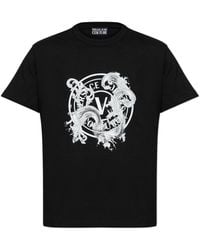Versace Jeans Couture - T-Shirt With Printed Logo - Lyst