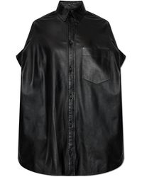 Balenciaga - Leather Shirt - Lyst