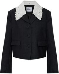 Self-Portrait - Blazer With Detachable Collar - Lyst