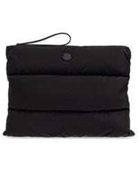 Moncler - Quilted Bag With Logo - Lyst