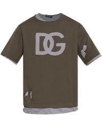 Dolce & Gabbana - Double-Layer T-Shirt - Lyst