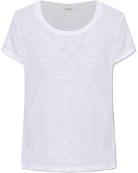 American Vintage - T-Shirt With A Crew Neck - Lyst