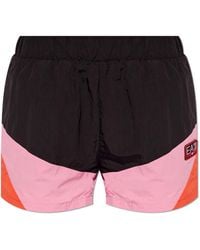 EA7 - Shorts With Logo Patch, - Lyst