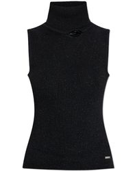DSquared² - Top With Stand-Up Collar - Lyst