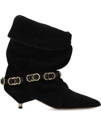 Isabel Marant - Suede Heeled Ankle Boots "Edrik Rings" - Lyst