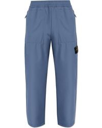 Stone Island - Pants With Logo Patch - Lyst