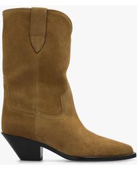 Isabel Marant - ‘Dahope’ Suede Cowboy Boots - Lyst