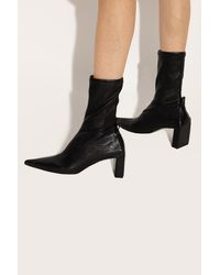 Jil Sander - Leather Heeled Boots - Lyst