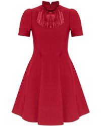 McQueen - Dress With A Stand-Up Collar - Lyst