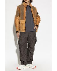 Stone Island - Transparent Jacket With Logo Patch - Lyst