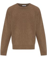 Jil Sander - Wool Sweater With V-Neck - Lyst