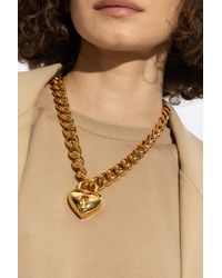 Moschino - Necklace With Padlock, - Lyst
