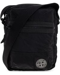 Stone Island - Shoulder Bag With Logo Patch - Lyst