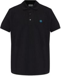 Etro - Cotton Polo With Logo - Lyst
