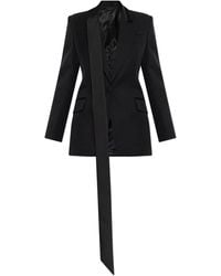 The Attico - Wool Blazer With Scarf - Lyst