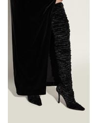 Jimmy Choo - Velvet Heeled Boots Lotta - Lyst