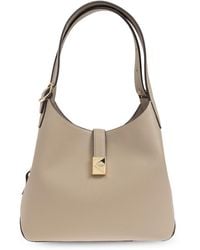 Kate Spade - Timeless Taupe Leather Deco Shoulder Bag - Lyst