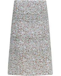 Tory Burch - Skirt With Floral Motif - Lyst