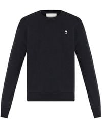 Ami Paris - Sweatshirt With Embroidered Logo - Lyst