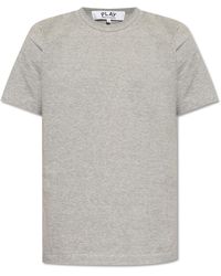 COMME DES GARÇONS PLAY - Cotton Logo Patch T-Shirt - Lyst
