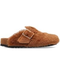 Birkenstock - Boston 1774 Shearling Mules - Lyst