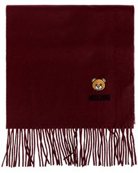 Moschino - Wool Scarf With Fringes - Lyst
