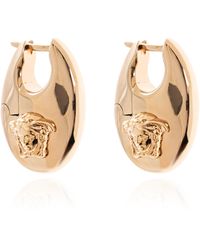 Versace - Earrings With Logo - Lyst