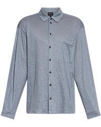 Giorgio Armani - Linen Shirt With Pocket - Lyst