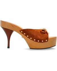 Versace - Platform Slides With Medusa Head - Lyst