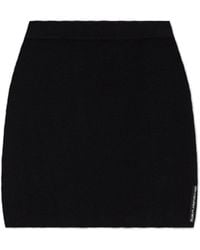 T By Alexander Wang - Short Wool Skirt - Lyst
