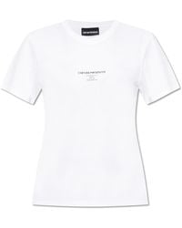 Emporio Armani - T-Shirt With Logo - Lyst