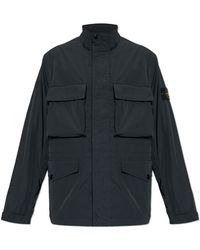 Stone Island - Lightweight Jacket With Stand-Up Collar - Lyst