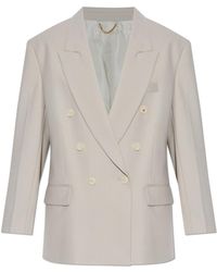 Victoria Beckham - Blazer With Wool Finish - Lyst
