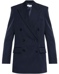 Stella McCartney - Double-Breasted Wool Blazer - Lyst