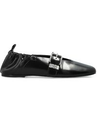 Ganni - Ballet Flats Made Of Eco Leather - Lyst