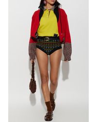 Marni - Wool Shorts With Floral Pattern - Lyst