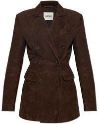 Arma - 'Safia' Suede Blazer - Lyst