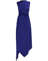 Victoria Beckham - Asymmetric Dress With Draping - Lyst