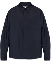 Marni - Wool Shirt With Pocket - Lyst