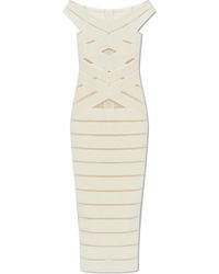 Balmain - Dress With Shimmering Sequins - Lyst