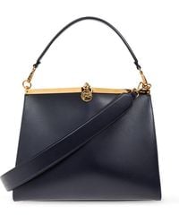 Etro - Trapezoid Leather Shoulder Bag - Lyst