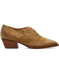 Jil Sander - Suede Heeled Shoes 'Becky' - Lyst