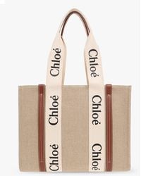 Chloé - 'Woody Medium' Shopper Bag - Lyst