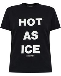 DSquared² - Cotton T-Shirt With Print - Lyst