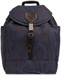 Etro - Backpack With 'Paisley' Motif - Lyst