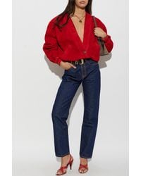 Versace - Suede Jacket - Lyst