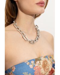AllSaints - Crystal-Embellished Short Necklace - Lyst